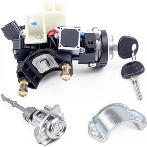 81905-F2230 Ignition Lock Switch Assembly with Door Lock Cylinder & Keys Fit for Hyundai Elantra 2017-2020 Ignition Lock Cylinder with Housing Replace# 81910-F2130, 81970-F2B00, 81900-F2H00