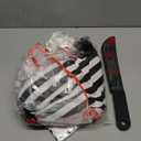 Newcotte 7 Pcs Women Halloween Scary Costume Set Clown Costume Clown Dress Wig Stockings Plastic Sword Hat (Large)