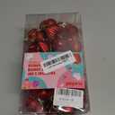 Elcoho 48 Pieces Valentine's Day Heart Shaped Baubles Hanging Heart Ornaments Valentines Tree Decorations for Valentines Day Ornaments Party Wedding Anniversary Decor, Red