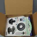 TubShroom Tub Drain Hair Catcher Combo Pack with Silicone Stopper, Black Chrome Protector and for Bathroom Drains, Fits Any Standard Bathtub Drain Measuring 1.4 to 1.8 Wide, Pack of 6