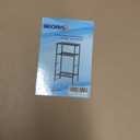 3 Tier Metal Printer Stand Shelf, Black Side Table for Printer, Fax Marchine