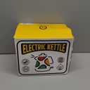 Hazel Quinn X Eduardo Recife Electric Kettle - 1200W Fast Water Boiling, 1.7L/57oz, All 304 Stainless Steel Interior, BPA-Free, Auto Shut-Off, Cordless Retro Teapot with Thermometer - Floral Patterned (Floral Painted Design)