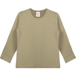 Lilax Girls' Basic Long Sleeve Round Neck Cotton T-Shirt