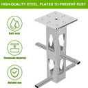 Dolibest Heavy Duty In-Ground Umbrella Base, Universal Steel Rustproof Steel Ground Umbrella Stand, Space-Saver Steel Anchor for Outdoor Offset Cantilever and Middle Pole Patio Umbrellas