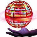 2025 Red Flying Orb Ball Toy  Hand Controlled LED Hover Drone, 360 Boomerang Spinner Cosmic Globe, Birthday Gift for Boys & Girls Ages 6-12, Indoor Outdoor Magic Ball, USB Rechargeable