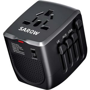 SARQW Travel Converter Adapter Voltage Converter That Steps Down 220 Volts to 110 Volts for use in Over 200 Countries, Including The U.S., U.K., Europe, and Australia