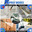 Pressure Washer, Power Washer with 4 Quick Connect Nozzles 1 Foam Cannon, High Pressure Cleaning Machine for Cars/Fences/Driveways/Patios/Farms/Home Cleaning