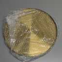 Round Gold Stainless Steel Jewelry & Makeup Tray, 12 Inch, Modern Decorative Serving Tray for Vanity, Coffee Table, Outdoor Patio, Living Room, Perfume