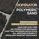 DOMINATOR Polymeric Sand for Pavers, Titanium Gray, 40 lbs - Revolutionary Ceramic Flex Technology for Stabilizing Paver Joint Widths 1/8 to 4 - Professional Grade Paver Sand for Patio Pavers
