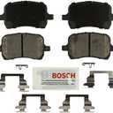 BOSCH BE1160H Blue Ceramic Disc Brake Pad Set With Hardware - Compatible With Select Chevrolet Cobalt, HHR, Malibu; Pontiac G5, G6; Saturn Aura; FRONT