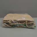 Dahey Over The Door Hanging Basket 4-Tier Woven Boho Wall Mounted Storage Organizer with Hooks for Bedroom Nursery Bathroom Apartments Dorm Pantry Decor, Jute