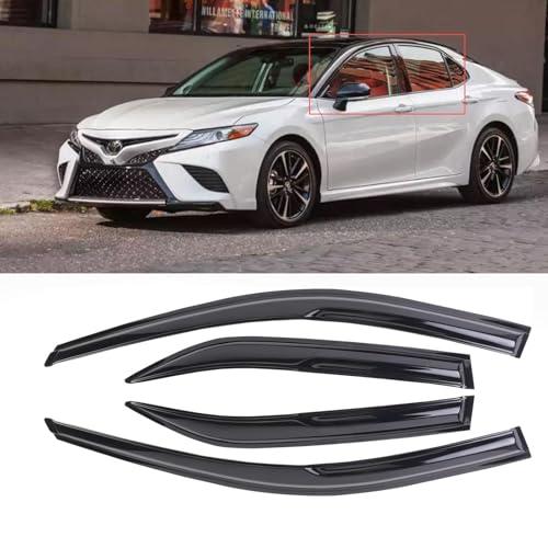 Window Visors Rain Guards Shield for 2012-2017 toyota Camry Sedan Window Visors for Cars, Tape-on Side Vent Deflector 4 pcs Vent Shade Window 94822 Vent Visor