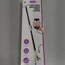 Long Handled Toenail Clippers with HD Endoscope & LED Light, 32" Foldable Aluminum, Adjustable Support Leg, Stainless Steel Blade for Thick Nails, for Seniors, Overweight and Arthritis Users