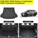 ASINRI Floor Mats for 2025-2026 Subaru Trailseeker/2026 Toyota bz-Woodland,TPE All Weather Protection Cargo Liner and Floor Liners Custom Accessories - Black