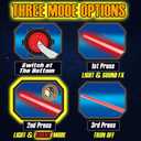 Cawiew 4 Pack Light up Sword Saber with FX Sound (on-Off Control) and Full Retractable Handle, 4 Colors LED Glow in The Dark Toy for Kids Adult