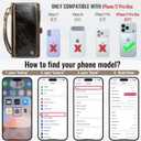 Defencase for iPhone 17 Pro Max Case Wallet with RFID Blocking Card Holder for Women and Men, Fashion PU Leather Magnetic Snap Flip Zipper Strap Wallet Phone Case for iPhone 17 Pro Max 6.9", Coffee