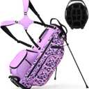 Mile High Life 14-Way Golf Stand Bag - Lightweight, Durable & Feature-Packed, with Multiple Pockets, Dual Strap and Rain Cover Hood, Premium Golf Bags for Men & Women