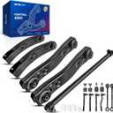 KAX Front End Suspension Kit for J-ee-p Grand Cherokee 99 00 01 02 03 04, Upper & Lower Control Arms Ball Joints Sway Bars Outer Tie Rods Adjusting Sleeve K640797 K640773-15pcs