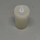 Luminara Realistic Artificial Moving Flame Outdoor Pillar Candle - Moving Flame LED Battery Operated Lights for Outside Christmas, Thanksgiving - Remote Ready - Remote Sold Separately - 3.25" x 5"