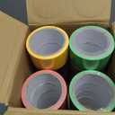 NUITPY 24 Pack Rainbow Colored Duct Tape, 12 Colors 10 Yards x 2 Inch Heavy Duty Duct Tape, Waterproof, Tear by Hand, No Residue Colorful Duct Tape for Packaging, Arts & Crafts, Marking and DIY