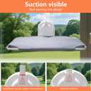 Cat Window Perch for Small Window,Cordless Cat Window Hammock,Cats Seat for Windowsill,Foldable Cat's Windows Bed for Large Cats with Suction Visualization Pwerful Suction Cups