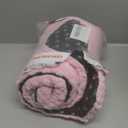 Dog Bed Mat,Reversible & Ultra Soft Kennel Pad-Machine Washable Pet Bed for Dogs & Cats-All-Weather Crate Liner for Crates,Carriers & Travel (Pink, 24" L x 18" W x 1.5" Th)