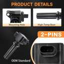 Set of 4 Ignition Coil Pack UF670 Compatible with 2.0L L4 Ford Focus Escape Explorer Fusion Edge Lincoln MKC MKZ 2.3L 2.5L Turbo 2012 2013 2014 2015 2016 2017 2018 2019
