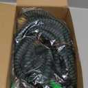 Flexi Hose with 8 Function Nozzle, 75FT  Lightweight Expandable Garden Hose, NoKink Flexibility, 3/4 Inch Solid Brass Fittings and Double Latex Core  Green