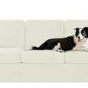 CHUN YI 7 Piece Couch Covers for 3 Cushion Couch, 3 Seater Stretch Sofa Slipcover, Anti-Slip Washable Furniture Protector for Dogs Pets (Large, Ivory White)