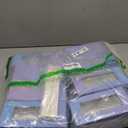 Zonon 30 Kraft Paper Boxes with Window 4.13 x 4.13 x 1.18 Inch Candy Packaging, Small Gift Boxes, Soap holder, Mini Treat Packaging for Bakery Chocolate Jewelry Display(Blue)