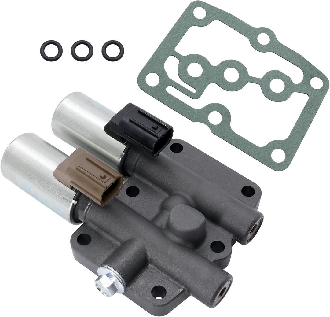 HiSport 28250-P6H-024 Transmission Dual Linear Shift Solenoid with Gasket Compatible with Honda Accord 1998-2002 4 Cyl, Odyssey 1998-2006, Pilot 2003-2007, Prelude 1997-2001, Acura CL TL MDX