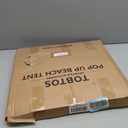 TOBTOS UPF 50+ Pop Up Beach Tent, Easy Set Up Beach Umbrella, Sun Shelter for 2-3 People UV Protection Portable Sunshade, Baby Canopy Cabana, Lightweight with Carry Bag