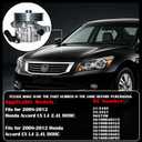 Power Steering Pump with Pulley Fit for Honda Accord 2008 2009 2010 2011 2012 L4 2.4L, Replace: 21-5495 56100-R40-A01