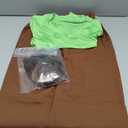 Oerinkend Men's Halloween Deluxe Costume Set  Complete Outfit with Brown Wig, Green TShirt, Brown Pants (Small) Size S