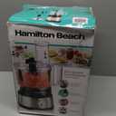 Hamilton Beach Food Processor & Vegetable Chopper for Slicing, Shredding, Mincing, and Puree, 10 Cups + Easy Clean Bowl Scraper, Black and Stainless Steel (70730)