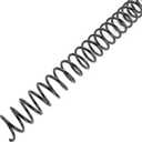 HOUYEE 100 Pack Plastic Spiral Binding Coils, 12mm(1/2"),90 Sheet Capacity,4:1 Pitch (Black)