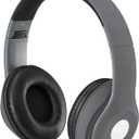 iLive Bluetooth Over-The-Ear Headphones with Microphone (Matte Gray)