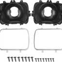 BHB 2P Headlight Mounting Bucket Kit 5x7 Compatible with 42437 Headlamp Mounting Replacement for Chevrolet Express GMC Cadillac Pontiac Oldsmobile Buick Savana 1500 2500 3500 Safari Yukon Topkick