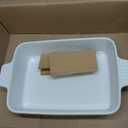 MALACASA 4.4 QT Baking Dish, 9x13 Large Casserole Dish for Oven, Ceramic Baking Pan, Rectangular Lasagna Pan Deep with Handles for Baking, Durable Microwave Oven Safe, Wedding Gift,White, Series BAKE-BAKE