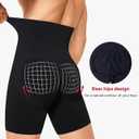 Nebility Shapewear Men Compression Shorts - Slimming Body Shaper Tummy Control Underwear Boxer Briefs (M)