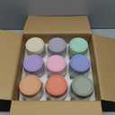 COYACOOL Overnight Oats Containers with Lids, 16oz Wide Mouth Mason Jars with Lids, 9 Pack Glass Jars with Airtight lid for Chia Pudding Yogurt Salad, Meal Prep Oatmeal Jars (MultiColor)