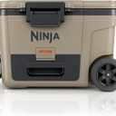 Ninja | Cooler | FrostVault 45QT Cooler with Wheels | Insulated with Temp Dry Storage Drawer | Keeps Ice Cold for Days | for The Beach, Camping, Picnics & More | Birch Beige | FB245CS