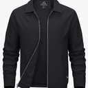 MAGCOMSEN Men's Lightweight Jackets Full Zip Up Light Coat Laydown Collar Jacket Casual Windbreaker Jacket with Zip Pockets M