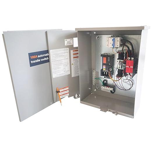 RXSW100A3 100 Amp Single Phase Generator Automatic Transfer Switch w/Power Management for Indoor and Outdoor Use, 120/240 V, Service Entrance Rated, NEMA 3R Aluminum Enclosure 