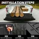 LASFIT Tailgate Mat for Nissan Frontier 2026 2025 2024 2023 2022 (Not Fit Standard Tailgate), Truck Tailgate Liner All Weather Protector TPE Durable Tailgate Cover Accessories