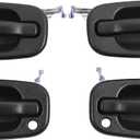 Exterior Door Handle Set, Compatible with 1999-2007 Chevy Silverado Suburban Tahoe Avalanche, GMC Sierra Yukon, Cadillac Escalade, Front & Rear Left Driver & Right Passenger | 15034986 15721571 77262