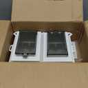 2 Pcs Recessed Outlet Box, DBHS1C-1 Low Profile Electrical Boxes, Wall Plate Kit for New Vinyl Siding, Duplex & Decorator Covers, 1-Gang, Horizontal, Clear