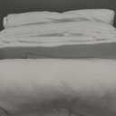 Amazon Basics 4 Piece Bed Sheet Set, 100% Cotton Jersey, Includes Super Soft, Flat and Fitted Sheets, Pillowcase, King, White, Solid