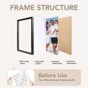 TWING 4x4 Frames, Black Square Picture Frames with Mat and Horizontal/Vertical Tabletop Frame for Gallery Wall Decor Display, Ideal Gift to Family and Friends,1 Pack