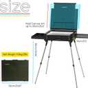 MEEDEN PRO French Easel Box: 21lb/9.5kg Heavy Duty Plein Air Sketchbox Easel for Oil Painting - Boxwood Folding Artist Easel with 4 Aluminum Legs & Storage Drawer for Adult Studio Painting